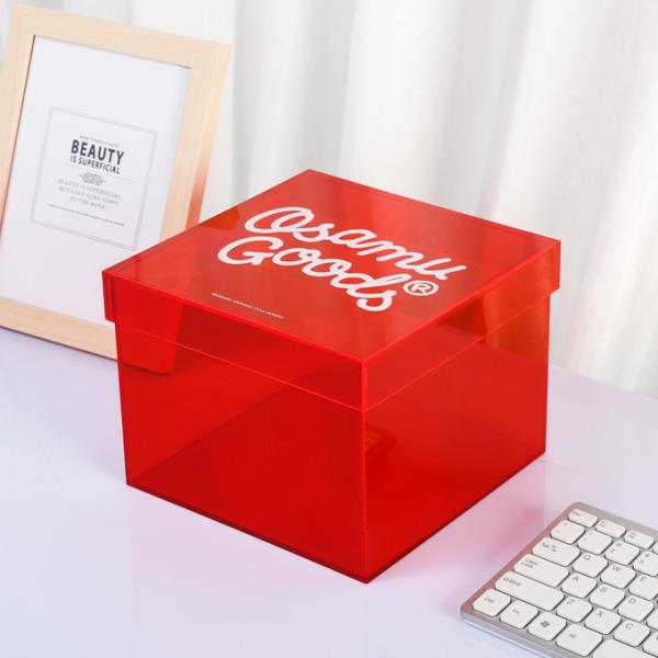 15x15x15cm Acrylic Storage Box Showcase With Secure Lid For Events Gifts Packaging