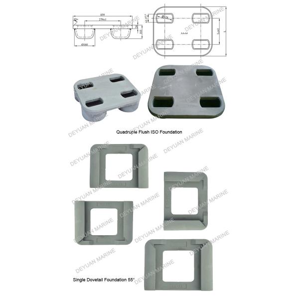 Excellent Shipping Container Lead Fixed Parts Quadruple Flush Single Dovetail