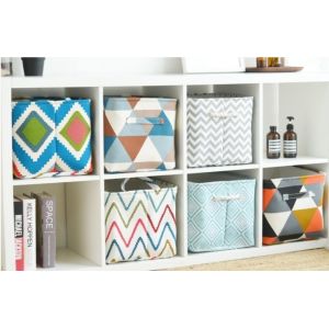 Clothing box canvas cotton linen folding Oxford cloth storage toy storage organizer