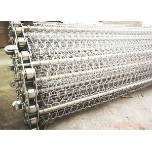 High Precision Chain Link Conveyor Belt , Metal Mesh Conveyor Belt Long Service