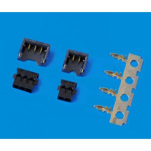 3 Pin Gold - Plated SMD PCB Header Connector 1.2mm Pitch Black 28# Applicable