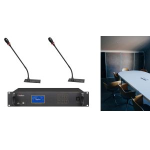 19 Inch Receiver Conference Room Audio System With Touch Screen