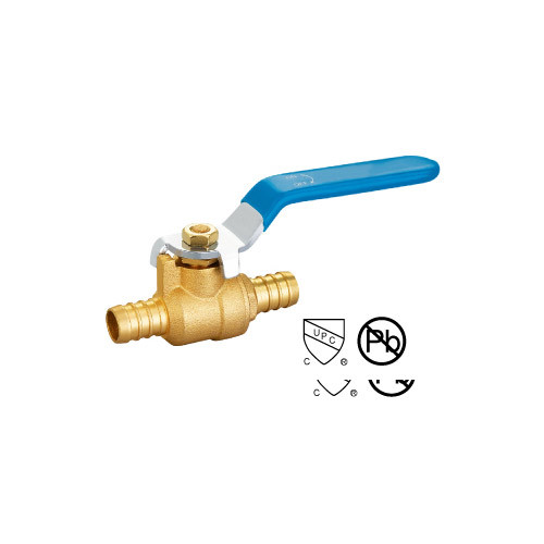 Quality high quality Plain Or Bronze Coating Pex X  3/8"-1" Pex Ball Valve With Drain 600WOG brass wholesale