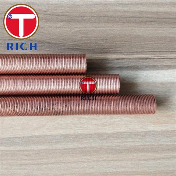 Low Fin Seamless Copper Alloy Tube C10200 B75 12.7×1.2mm Annealed Finish