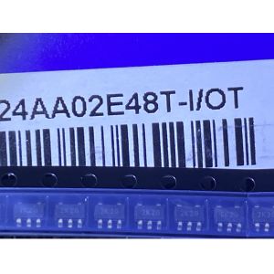 24AA02E48T-I/OT 24AA01T-I/OT EEPROM Memory IC 1Kb (128 x 8) I²C 400 kHz 3500 ns