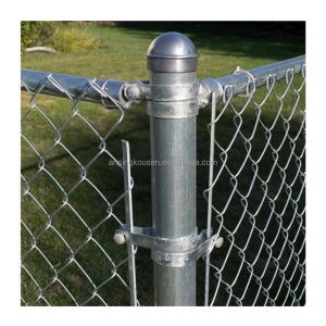 Modern Stylish Cyclone Wire Mesh Chain Link Fence PVC Coated Rolls with Steel