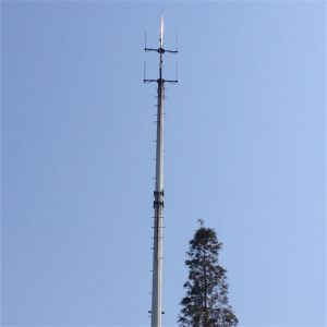 30m Flange Connection Polygonal Mobile Communication Tower With Q235 / Q345