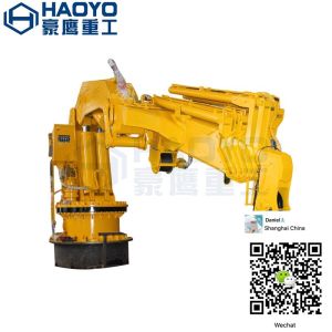 China 1-3ton Hydraulic Folding Marine Ship Deck Crane for Bulk Cargo Ship or Customeized on sale