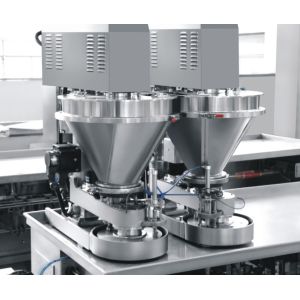 Pharmaceutical Pouch Packing Machine Air Consumption 0.5 NL / Min With PLC