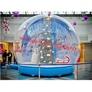 market city inflatable snow globe , giant inflatable snow globe , dubai plastic