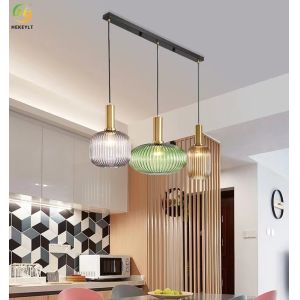 E27 Long Line Small Glass Pendant Light Single Head