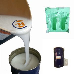 China Pourable Condensation Cure RTV2 Liquid Silicone Rubber For Shoe Sole Mold Making on sale
