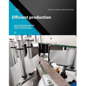 Desktop Double Sides Label Applicator for Square Bottles Automatic Flat Round