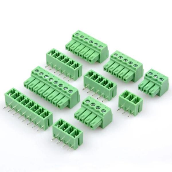Quality 3.5mm Pitch PCB Pluggable Screw Terminal Blocks Plug + Right Angle or Straight Socket wholesale