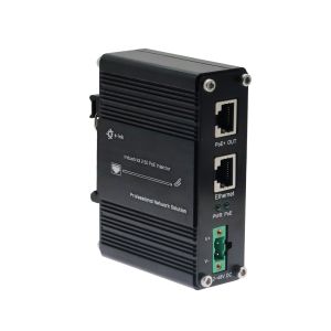 Industrial 2.5G PoE+ Injector 12 - 48VDC Power Input