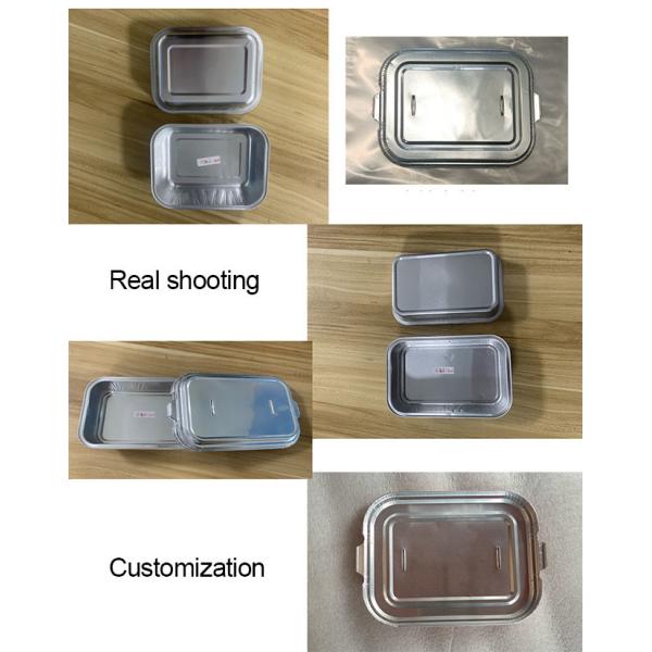 280ml 300ml Airline Aluminum Foil Catering Contianer Oblong Oven-Safe