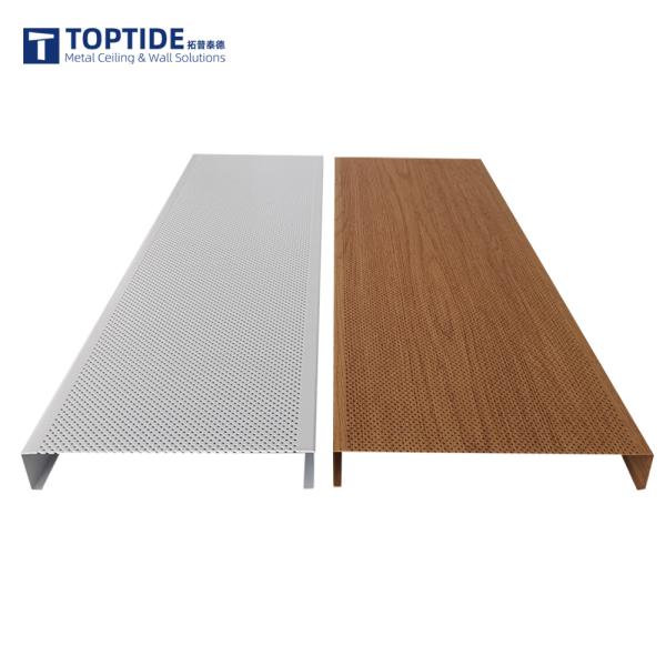 Environmentally Friendly Fireproof Linear Strip Ceiling Easy Installation