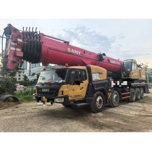 Cheap 2019 Sany Used Crane STC1100 With Main Boom Of 73 Meters, Jib Of 18 Meters, Counterweight Of 42 Tons And Excellent Working Condition. for sale