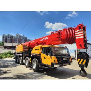 Sany 1000S All Terrain Hydraulic Crane Energy Efficiency With 64 Meters Main Arm
