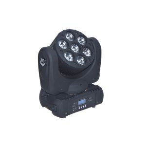 7 X 10 Watt OSRAM 15 Channel Led Moving Head Wash Light For Dj Lighting
