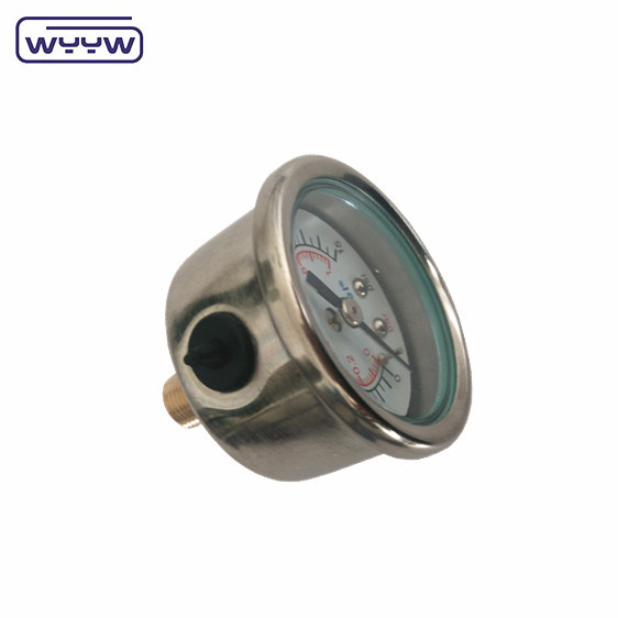 Quality Bottom Back Mount Pressure Gauge Manometer With Brass Connection And Phosphor Bronze Bourdon Tube wholesale