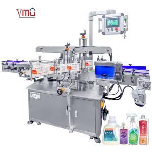 Cheap YM620 Automatic Square Bottles Label Applicator Jerry Can F-Styel Jugs Two Heads Labeling Machine for sale