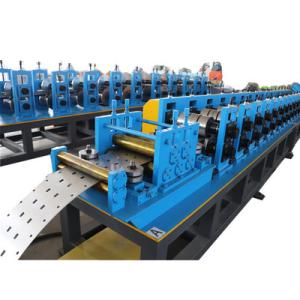 Cheap Advanced Shelf Panel Roll Forming Machine For Upright Racks With Punching And Cutting Systems for sale