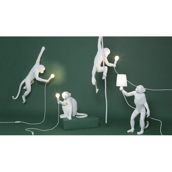 Resin Material Monkey Shape 70*25cm Contemporary Wall Sconces For Hotel