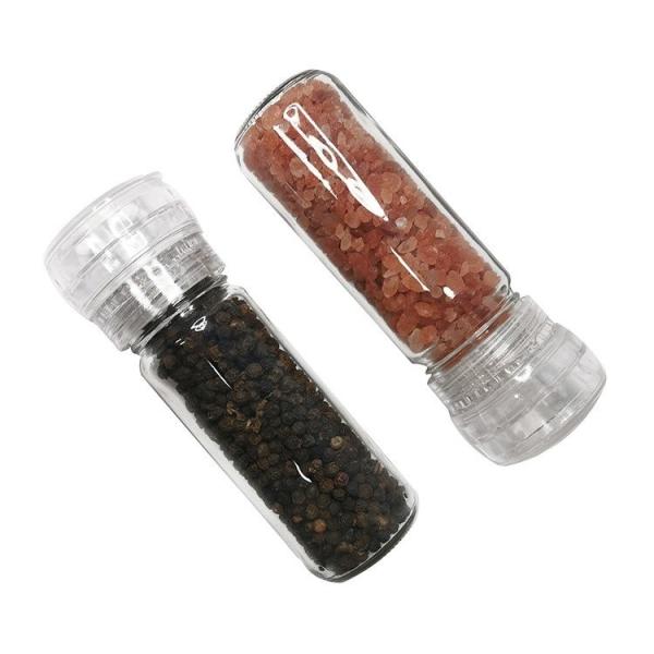 Quality 135mm 147g 100ml Glass Spice Grinder With Ceramic Cap wholesale