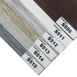 100% Polyester Modern Roller Zebra Blinds Fabric with Dual Layer Design for