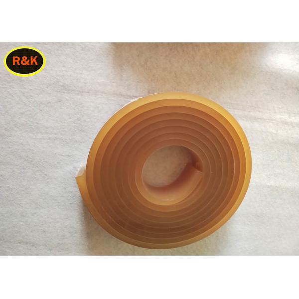 High Tension Rubber Silk Screen Squeegee 4M Rolls Brown Color 75A Hardness