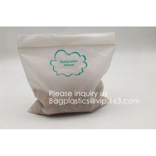 Eco PLA 100% Biodegradable Corn Starch Compostable Plastic Zipper Bag,Resealable
