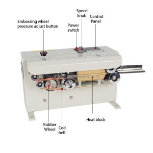 Corrosion Proof Continuous Bag Sealing Machine For Food Packaging