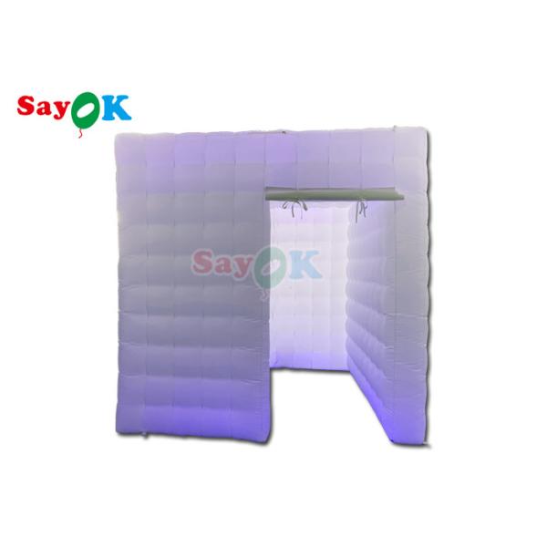 Wholesale White Inflatable LED Photo Booth Portable Inflatable Square Single
