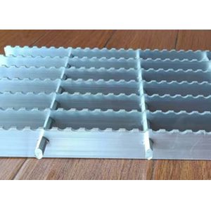 China Metal Platform Plain Shape Aluminum Bar Grating 6063 Alloy on sale