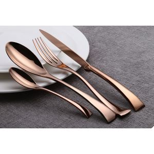 Cheap SS304 1810 Stainless Steel Flatware , Solid handle 1810 Silverware for sale