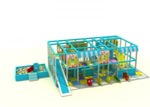 China Blue And Yellow Infant Indoor Play Equipment / Commercial Indoor Play Structures For Home on sale
