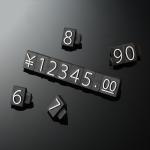 Customizable 3D Digital Convex Plastic Watch Display Stand with Pricing Cubes