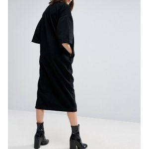 wrap front wide cut sleeves denim kimono