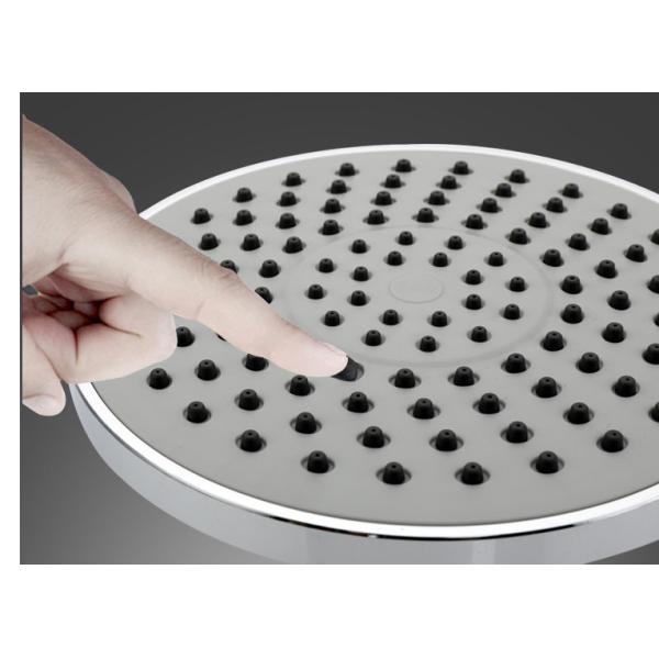 Thermostatic Wall Mounted Shower Faucet Set Electroplating Silver Double Handle