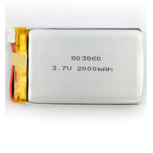 High Capacity Rechargeable Lithium Battery Pack 803860 /083860 2000mah 3.7V