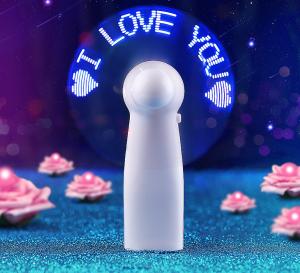 Cheap Mini Portable Handy Led Custom Message Battery Fan Programmable Led Display Handheld ElectricFan for sale
