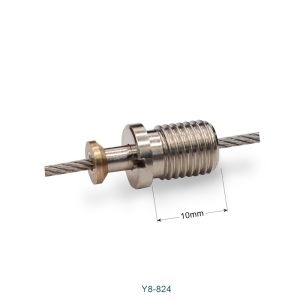 M8 Thread Brass Cable Gripper Nickel Plating Easy Integration Customization