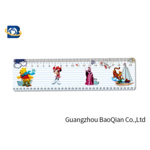 Kids Stationery Gifts 3D Custom Plastic Rulers , Lenticular Image Printing