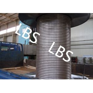 Customized LBS Groove Wire Rope Drum With High Speed Rope Wheel