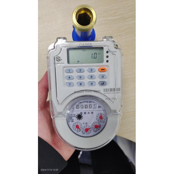 Plastic Body IP67 Water Proof Prepaid Water Meter STS Standard Class B Accuracy