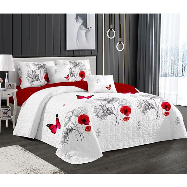 Quality Customized Homeuse Bedroom Quilt Bedding Set with Ultrasonic Stitching Technology wholesale