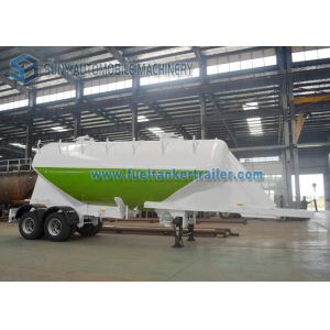 Conoid Shaped 30m3 Dry Bulk Tanker Trailer , Cement tanker Tandem Semi Trailer
