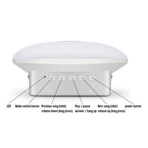 Music Player LED Light Bluetooth Speaker , Outdoor Waterproof Bluetooth Speakers