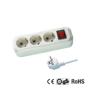 Cheap Germany Type Extension Socket With 1.5m Wire, With Switch CE/GS Certificate for sale